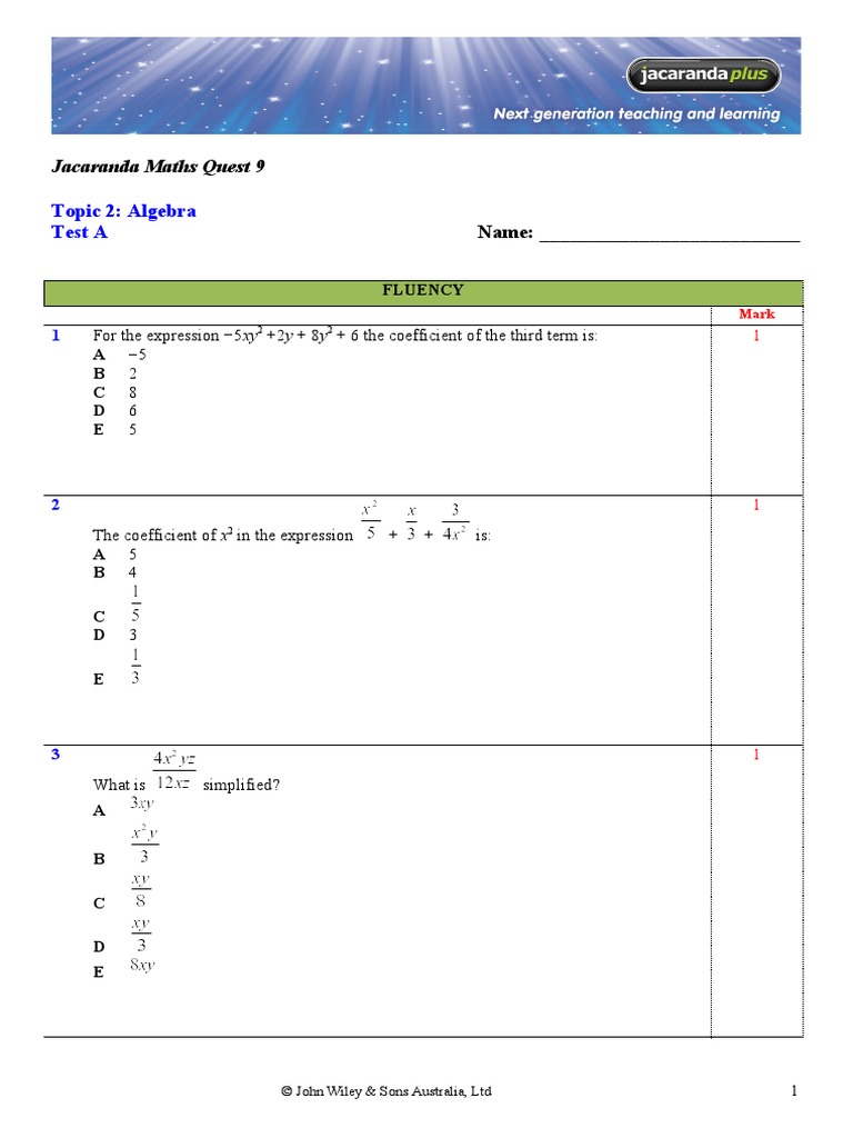 Revision Sheet A | PDF