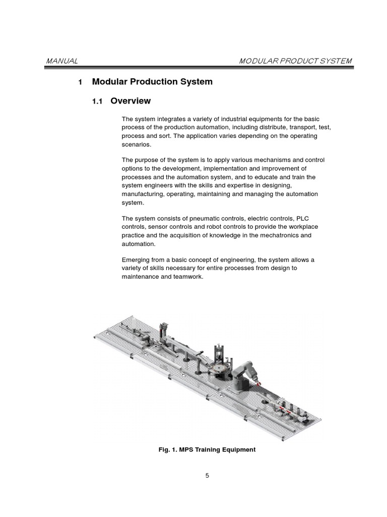 MPS Training Equipment Overview | PDF | Power Supply | Programmable ...
