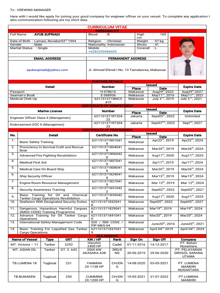 Contoh CV | PDF