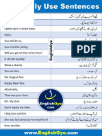 1500 Daily Use Sentences With Urdu Translation PDF