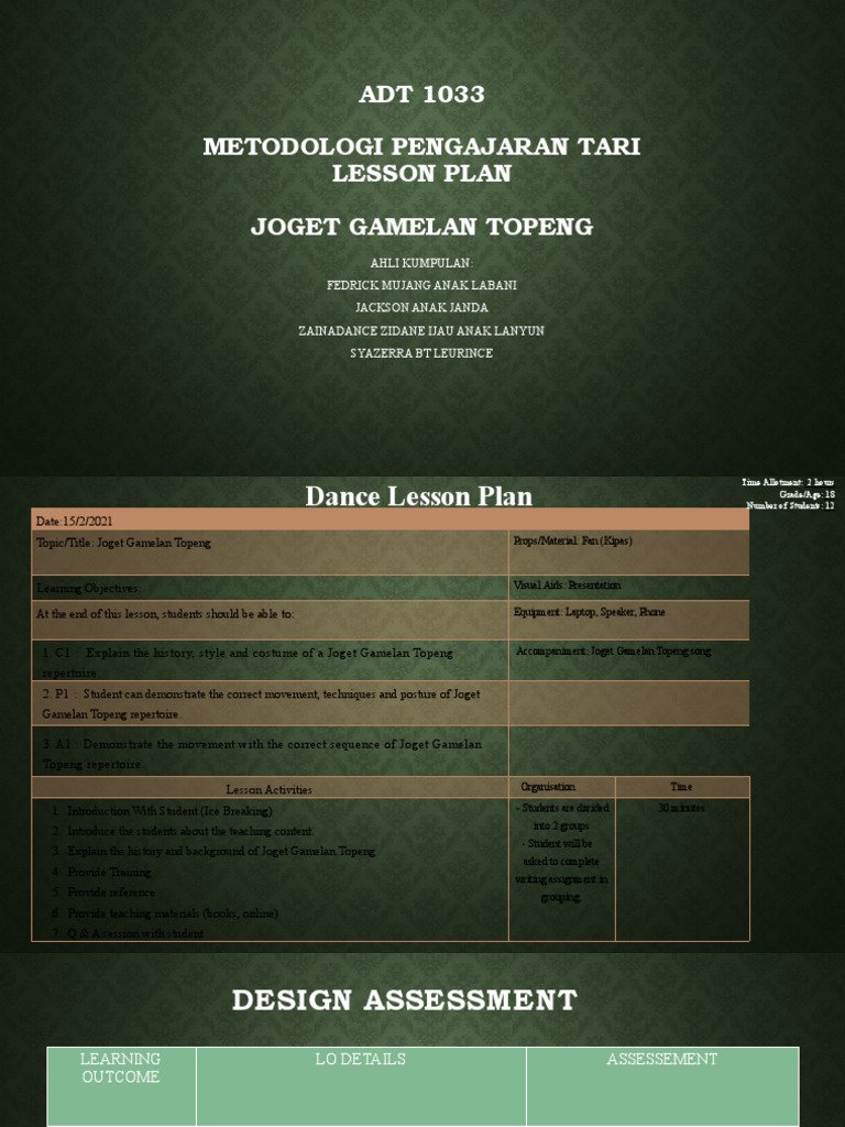 Lesson Plan G6 | PDF