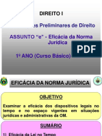 (UD I Ass E) Aula 5 - Eficácia Da Norma Jurídica-Slides