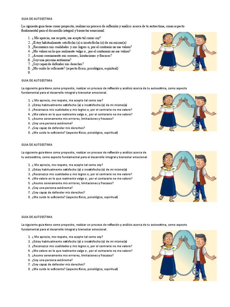 Guia de Autoestima | PDF | Crecimiento personal y profesional | Estilo ...