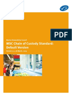 MSC Chain of Custody Standard Default Version v5 0