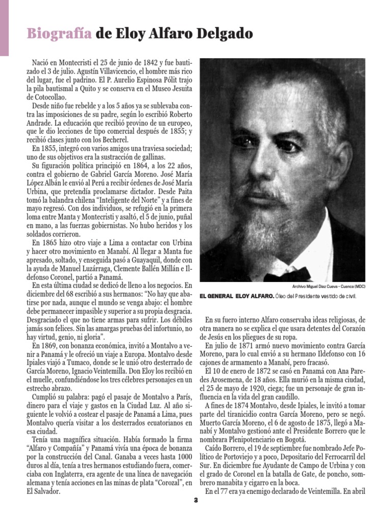 Biografía de Eloy Alfaro PDF