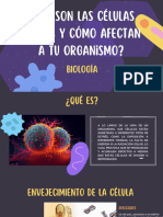 Presentación Ciencia Biología para Principiantes Células Orgánico Ilustrado Morado Oscuro