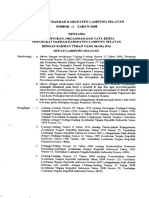 Perda Kab Lamsel No. 6 - 2008 Pembentukan Organisasi Dan Tata Kerja Perangkat Daerah