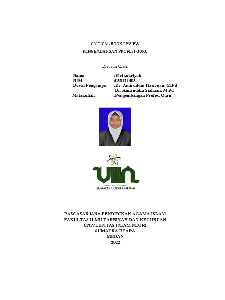 Critic Book Report PPG | PDF | Karier & Perkembangan