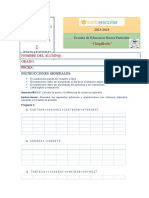 Cuestionario de Matematica - 1er Trimestre