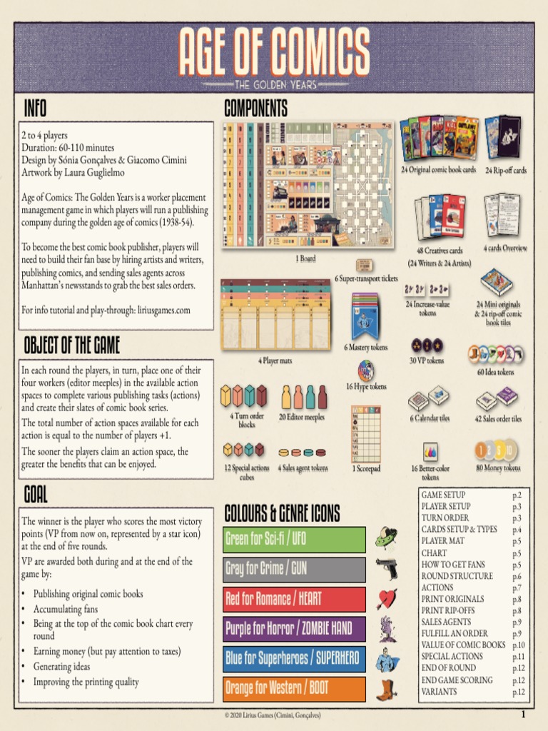 Age of Comics - Rules.en | PDF
