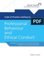 Code of Practice Relating To: Professional Behaviour and Ethical Conduct