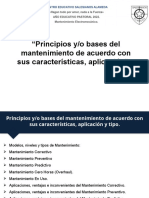 PRINCIPIOS Y BASES DEL MANTENIMIENTO