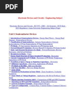 Electronic Devices and Circuits