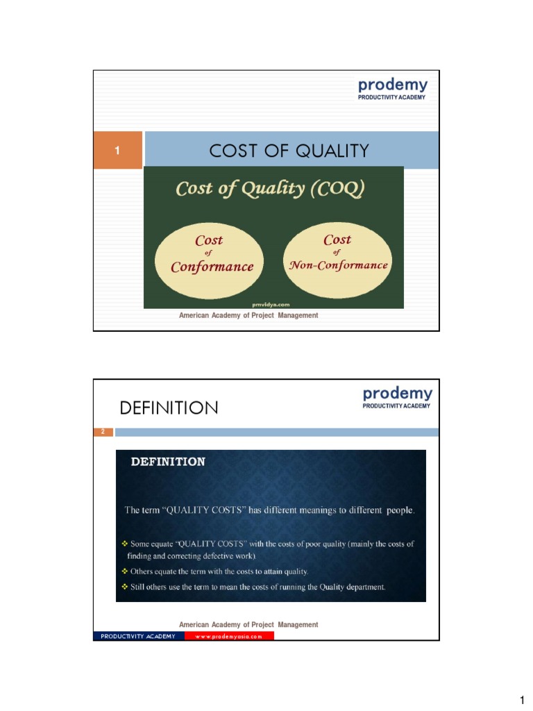 (4)Cost of Quality PDF