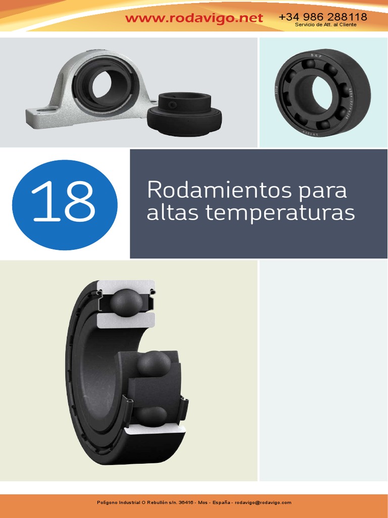 Rodamientos SKF para Altas Temperaturas | PDF | Tecnología