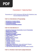 Programming in C