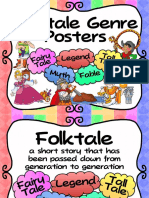 Folktale Genres Poster Set FREEBIEFairy Tale Tall Tale Fable Myth Legend