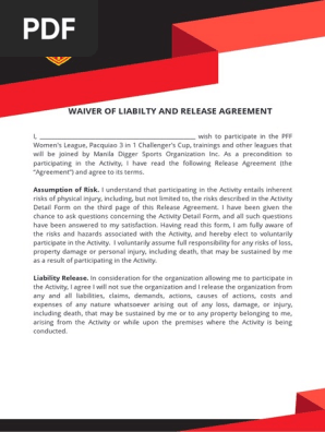 Sports Waiver