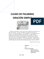 Cuadernillo Clases de Palabras y Sintaxis 2023 y 2024