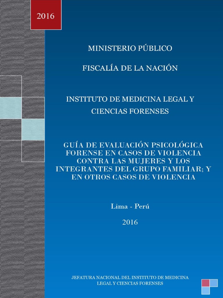 Guia de Evaluación Psicologíca Forense | PDF