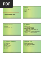 Stored Procedures and Triggers