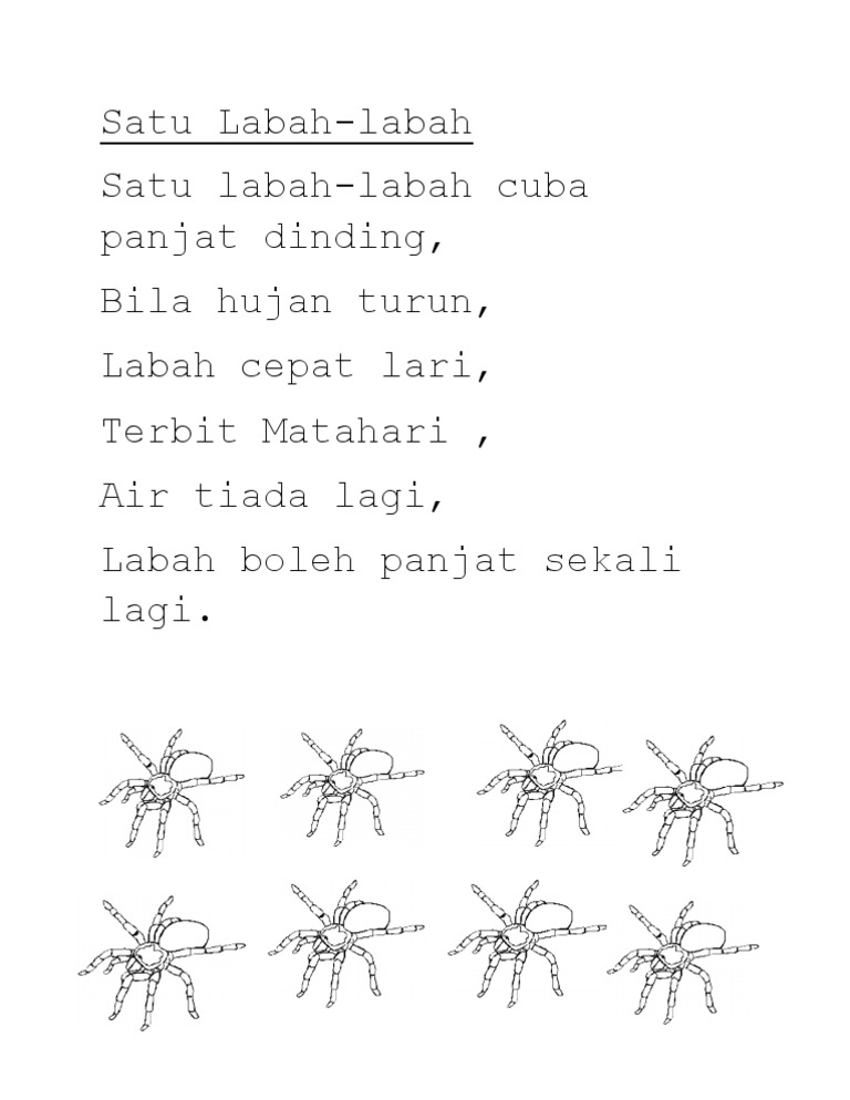 Lirik Lagu Satu Labah Pdf