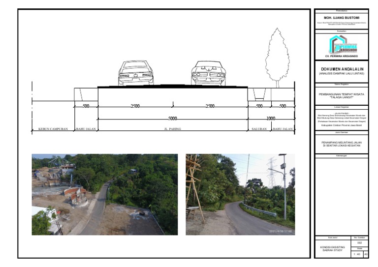 002_POTONGAN JALAN MELINTANG_WISATA TALAGA LANGIT | PDF
