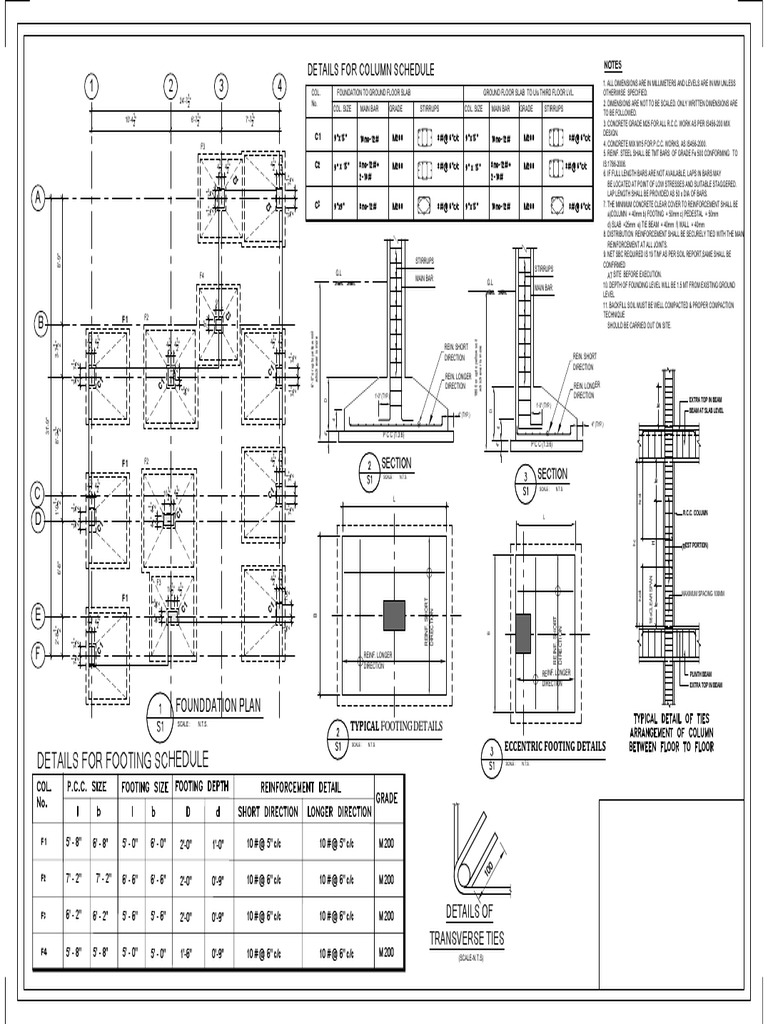 1.0 Foundation Plan R0 | PDF | Building Engineering | Architectural Elements, image size:768x1024