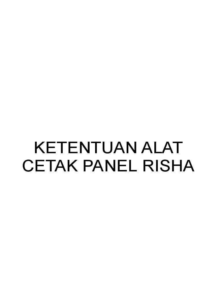 FW 1 18122019-Ketentuan Alat Cetak Dan Tulangan RISHA - Bimtek 2019 | PDF