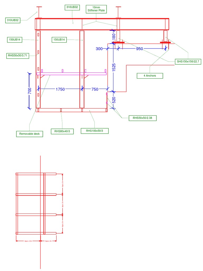 Conceptual Design of Structural Steel Access - SW Dock | PDF