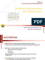 Topik 4A Alpro - Algoritma Utk Branching Dan Looping