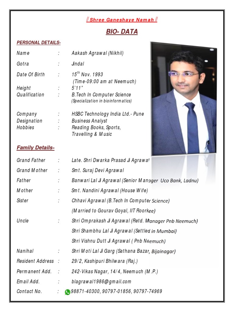 bio data-2 | PDF