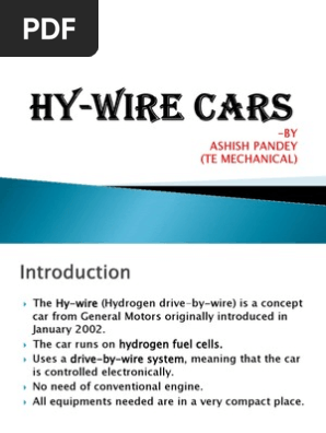 Hydrogen wire 2024 car ppt