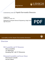 Learnability and The Vapnik-Chervonenkis Dimension PPT