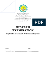 EAPP Midterm Exam