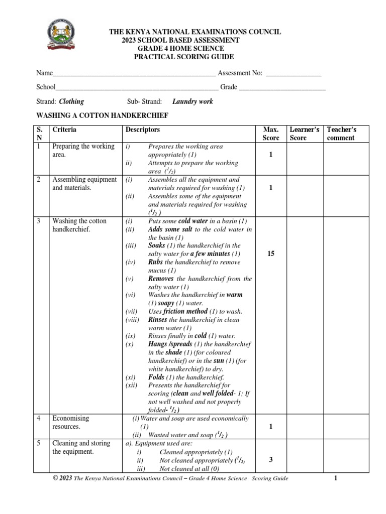 HSC 1 20230707202729025RelarRubricMarkingScheme | PDF