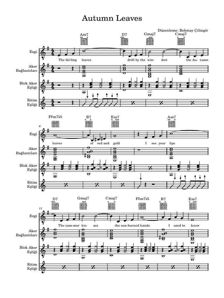 Autumn leaves pdf