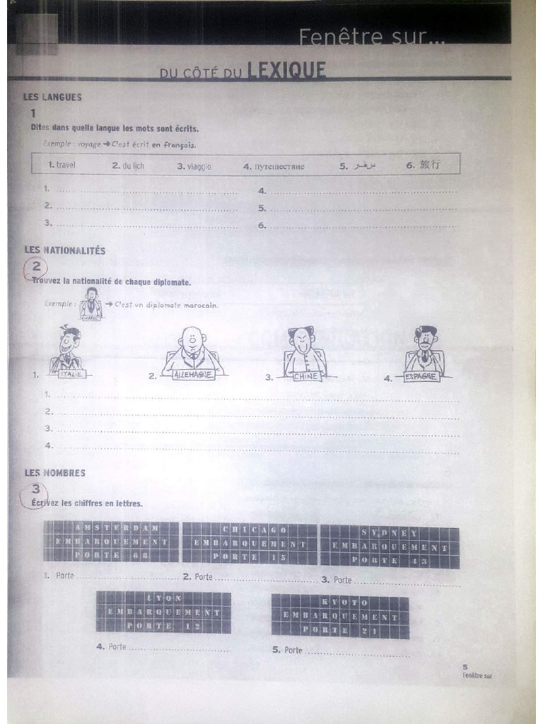 French Worksheet | PDF | Langues | Études des langues étrangères