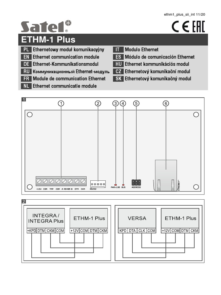 ETHM-1 Plus Quick Installer Guide INT 9287 | PDF