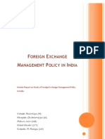 Foreign Exchange Management Policy in India