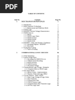 VLSI and Chip Design - Table of Contents