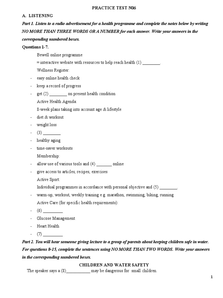 Practice Test 5 | PDF
