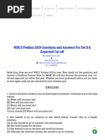 WBCS Prelims 2019-20 Questions and Answers For Set B