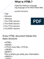 HTML Stands For Hypertext Markup Language and Is The Publishing Language of The World Wide Web