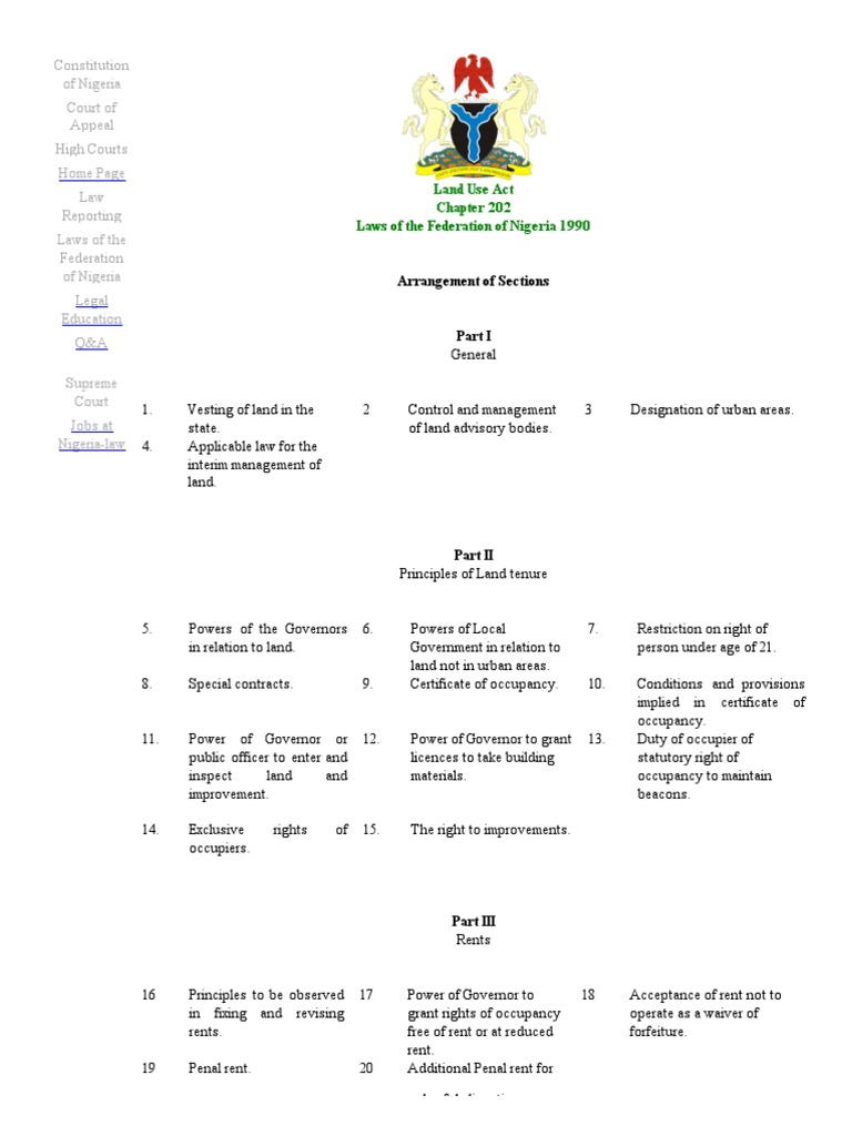 Land Use Act PDF