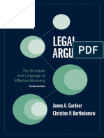 Legal Argument The Structure and Language of Effective Advocacy, Third Edition (James A. Gardner, Christine P. Bartholomew) (Z-Library)