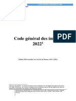 Code General Des Impot-Td 2022