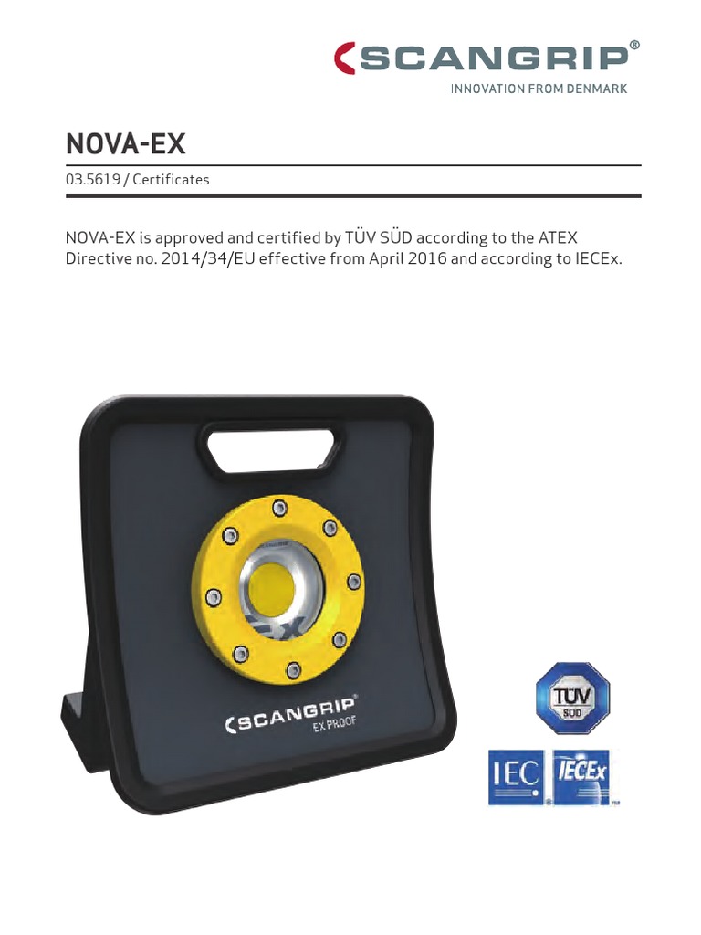 Nova Ex Certificates PDF