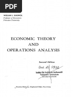 Economic Theory and Operations Analysis-1