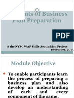 Elements of Business Plan Preparation2